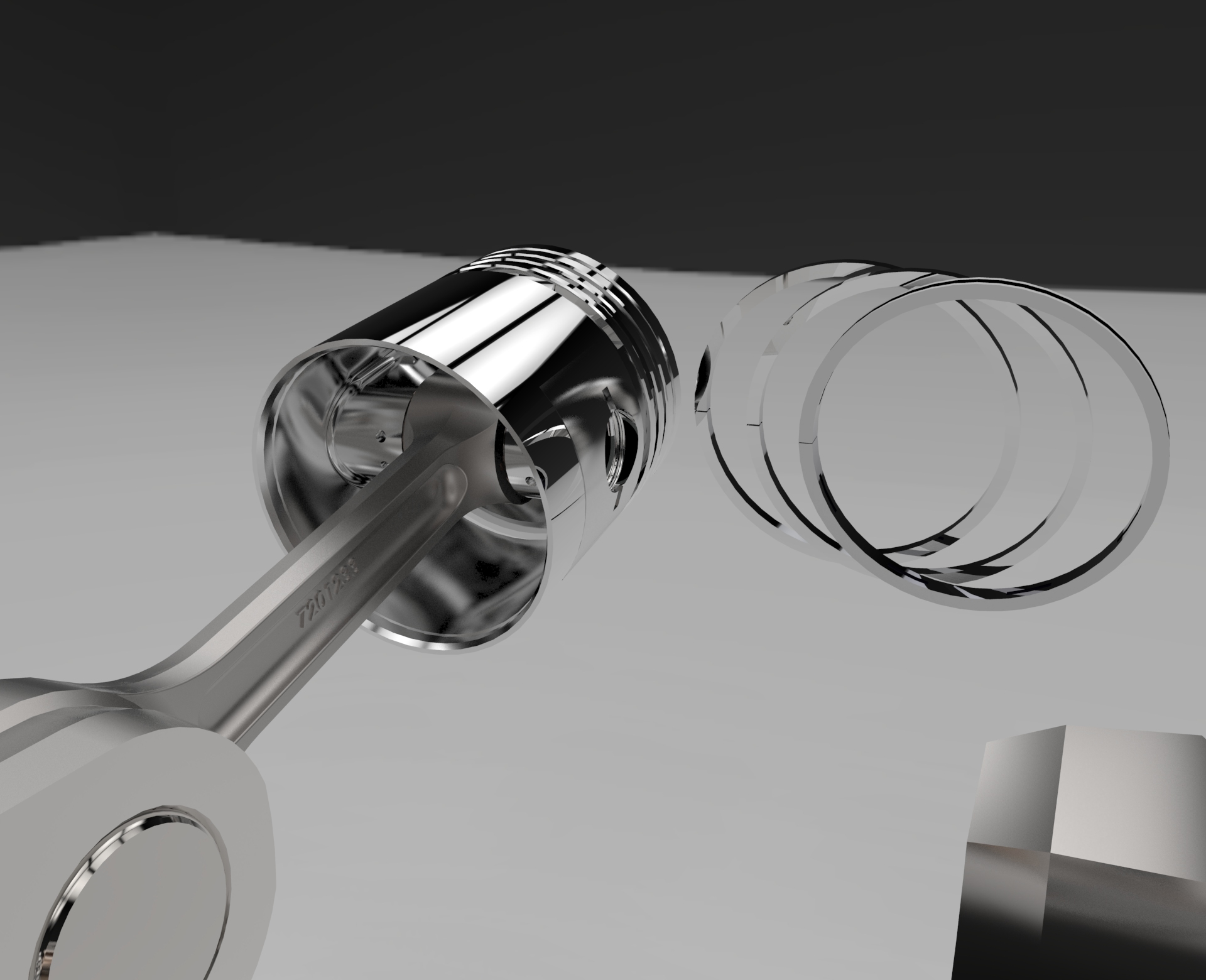 摩托车曲轴活塞